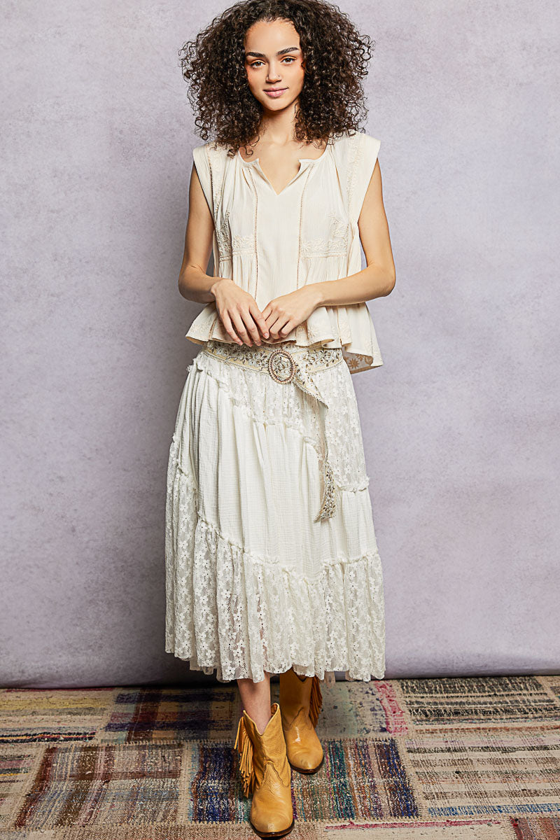 Heirloom Whisper Embroidered Top