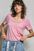 Ribbed Seam Detail Tee