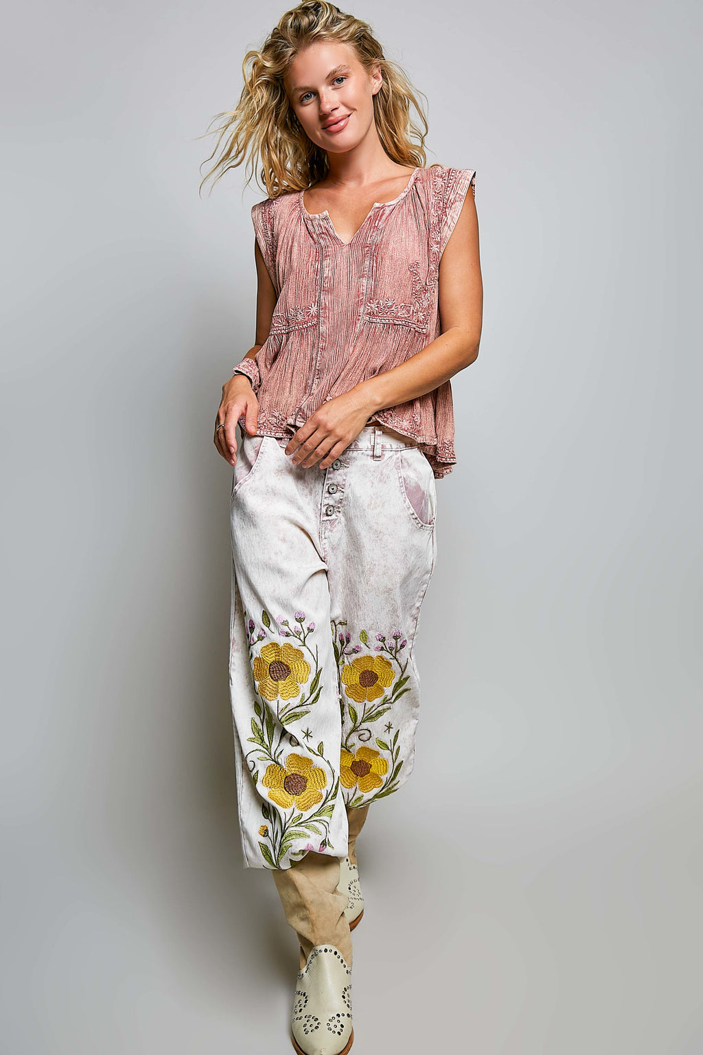 Heirloom Whisper Embroidered Top