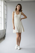 Sleeveless Ribbed Swing Dress