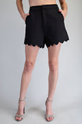 Sleek Edge Scallop Shorts