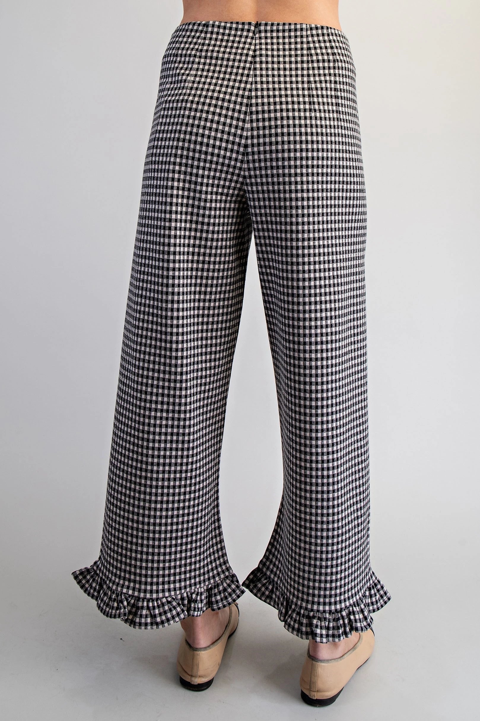 Countryside Check Wide-Leg Pants
