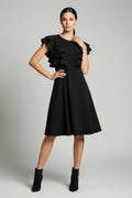 Flutter Sleeve Heavy Knit Dress