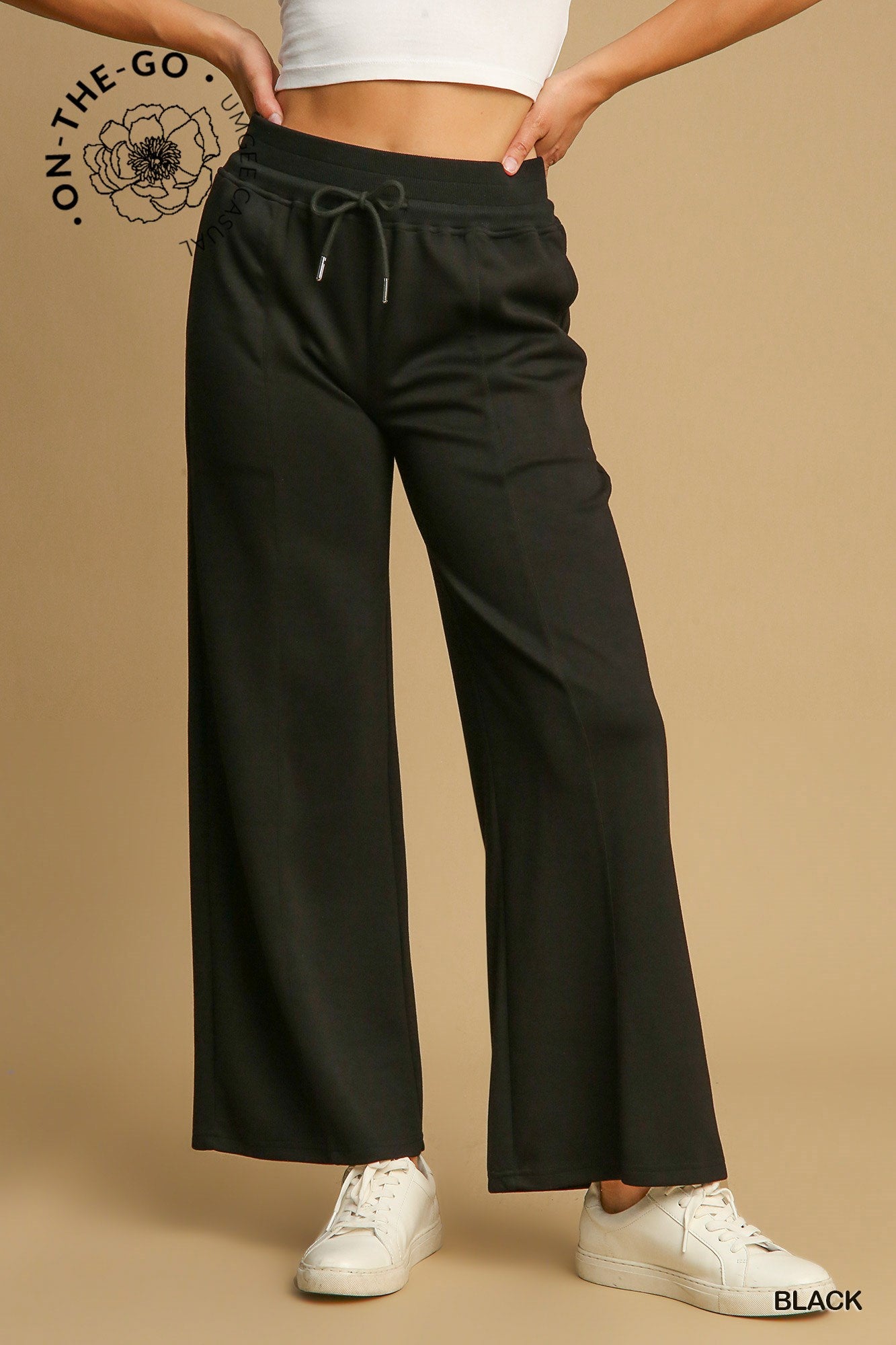 High Waist LuxeKnit Wide Leg Sweatpants