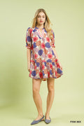 Mix Floral Babydoll Dress