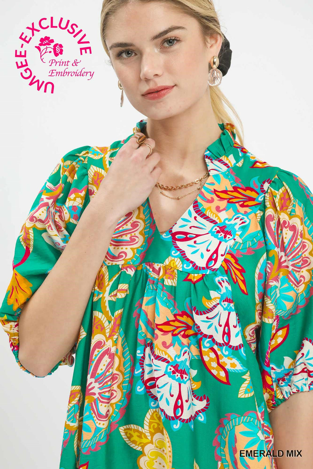 Paisley Print Dress