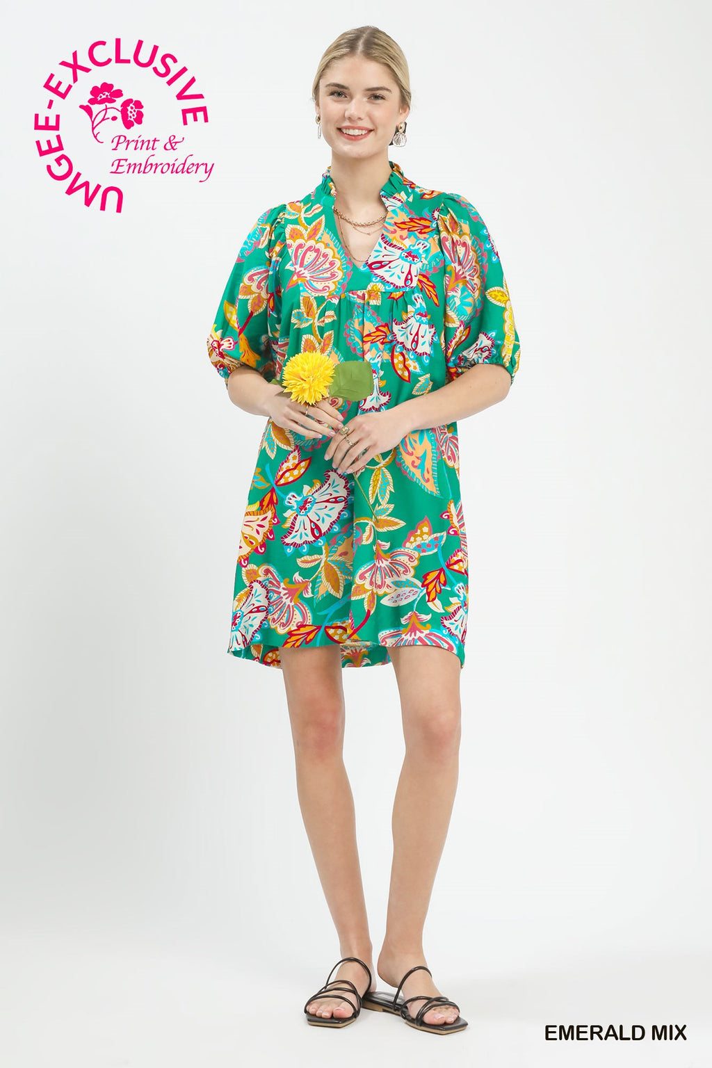 Paisley Print Dress