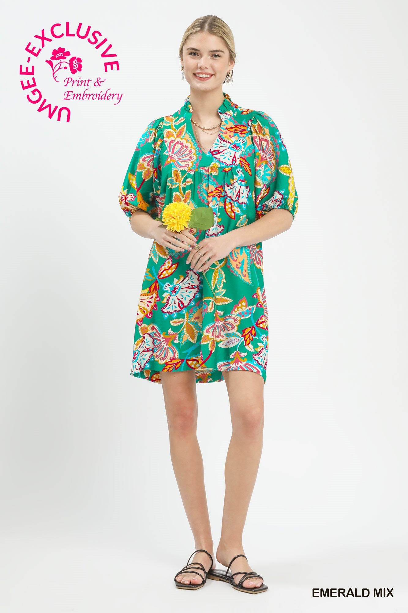 Paisley Print Dress
