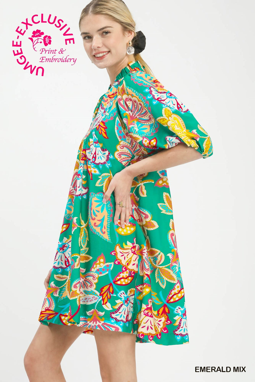 Paisley Print Dress