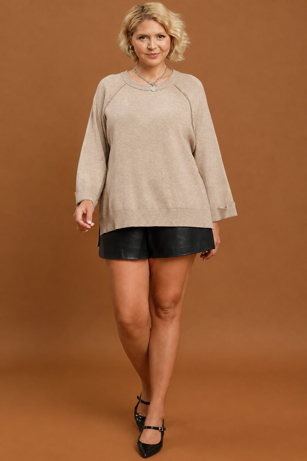 Soft Hour Beige Top