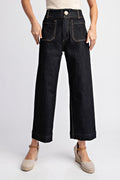 Midnight Muse Cropped Denim Pants