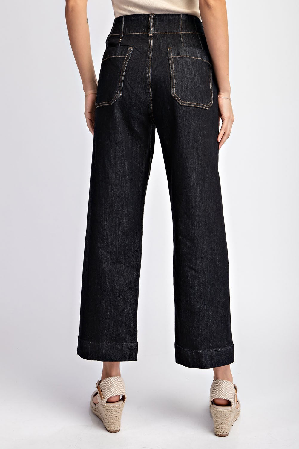 Midnight Muse Cropped Denim Pants