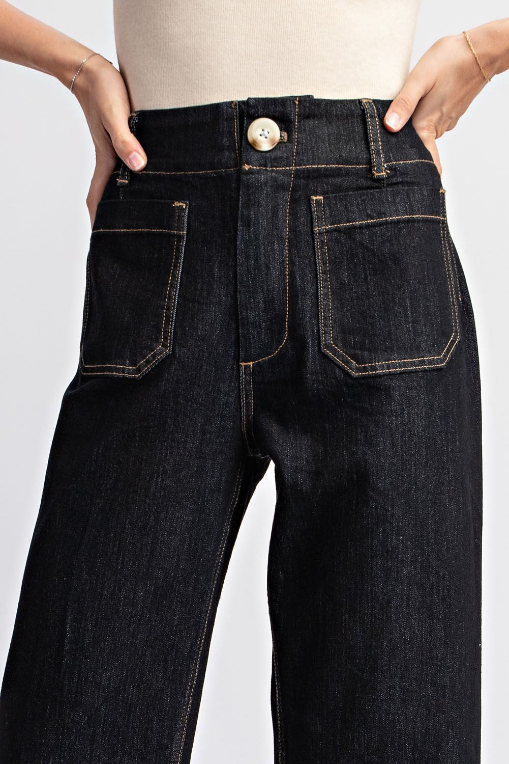 Midnight Muse Cropped Denim Pants