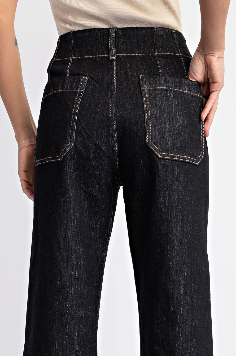 Midnight Muse Cropped Denim Pants