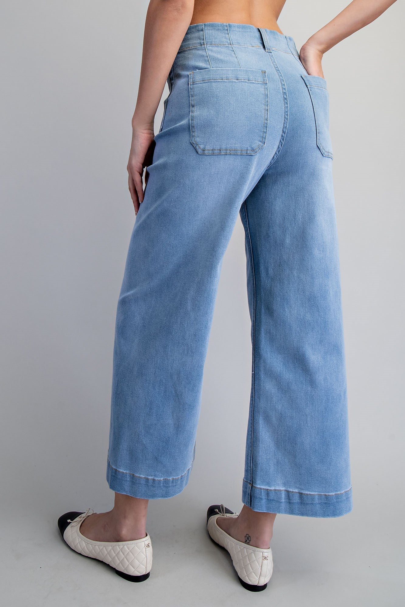 Straight Leg Denim Pants