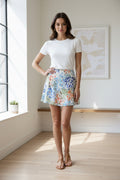 Printed Mini Skater Skirt