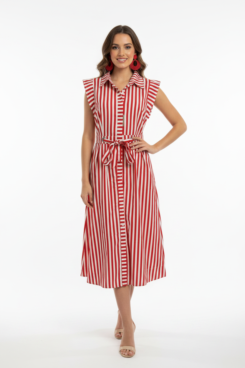 D31446 Red Boutique Style