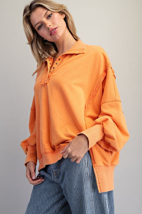 Citrus and Chill Off-Duty Pullover Sweartshirt