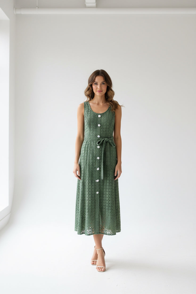 Entro Olive Dress