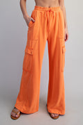 Snow Washed Cargo Sweatpants