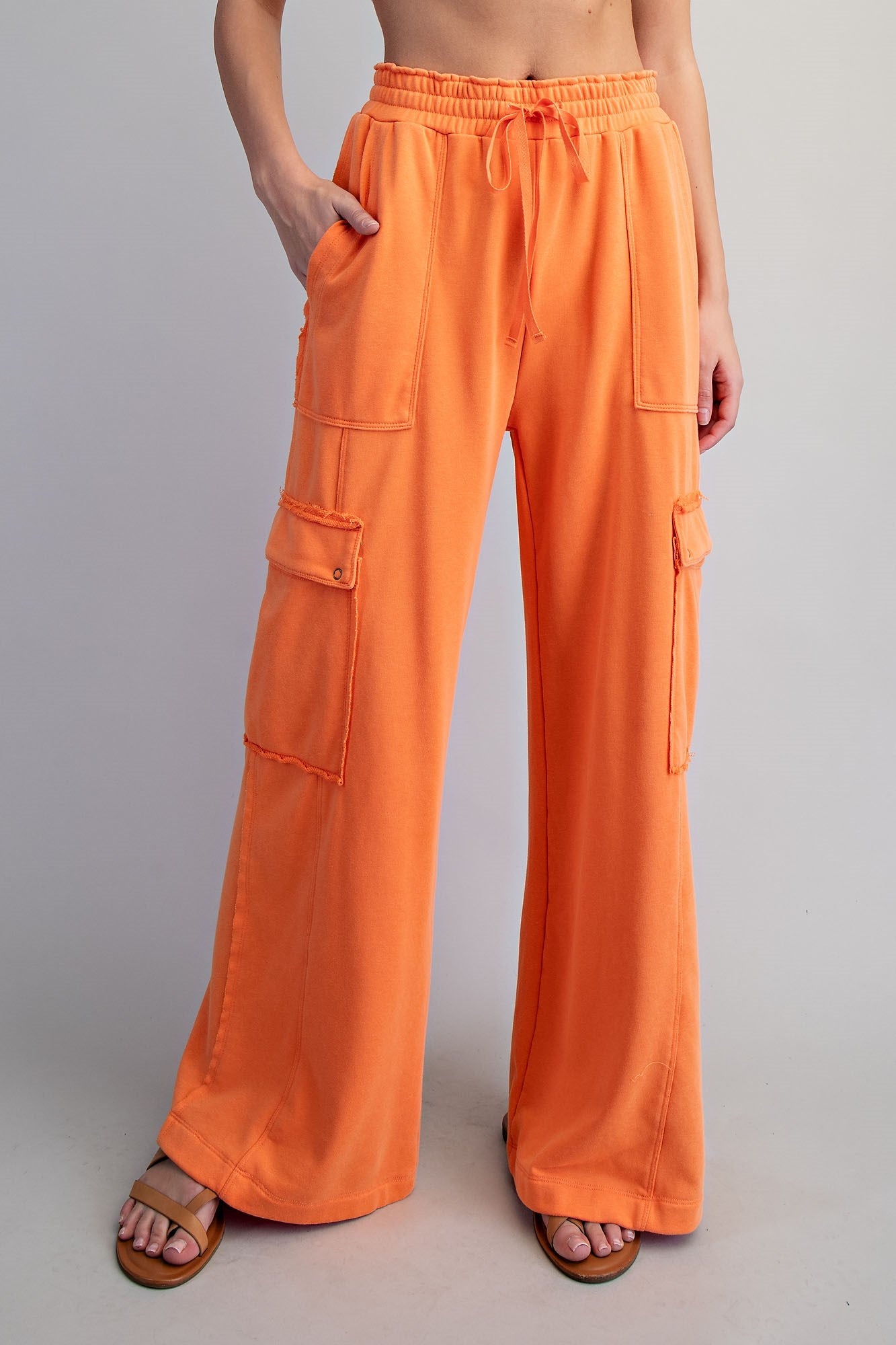 Snow Washed Cargo Sweatpants