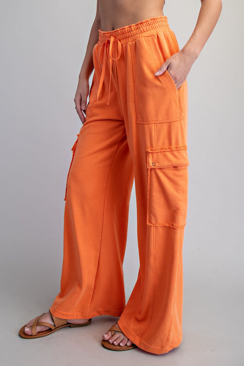 Citrus and Chill Off-Duty Cargo Sweatpants