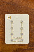 Layered Crystal Station Earrings
