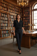 Short Smocked Sleeve Woven Top