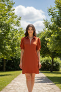 D30134 Rust Boutique Style — Dress from Swanky B Boutique
