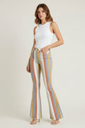 Multi Striped Denim