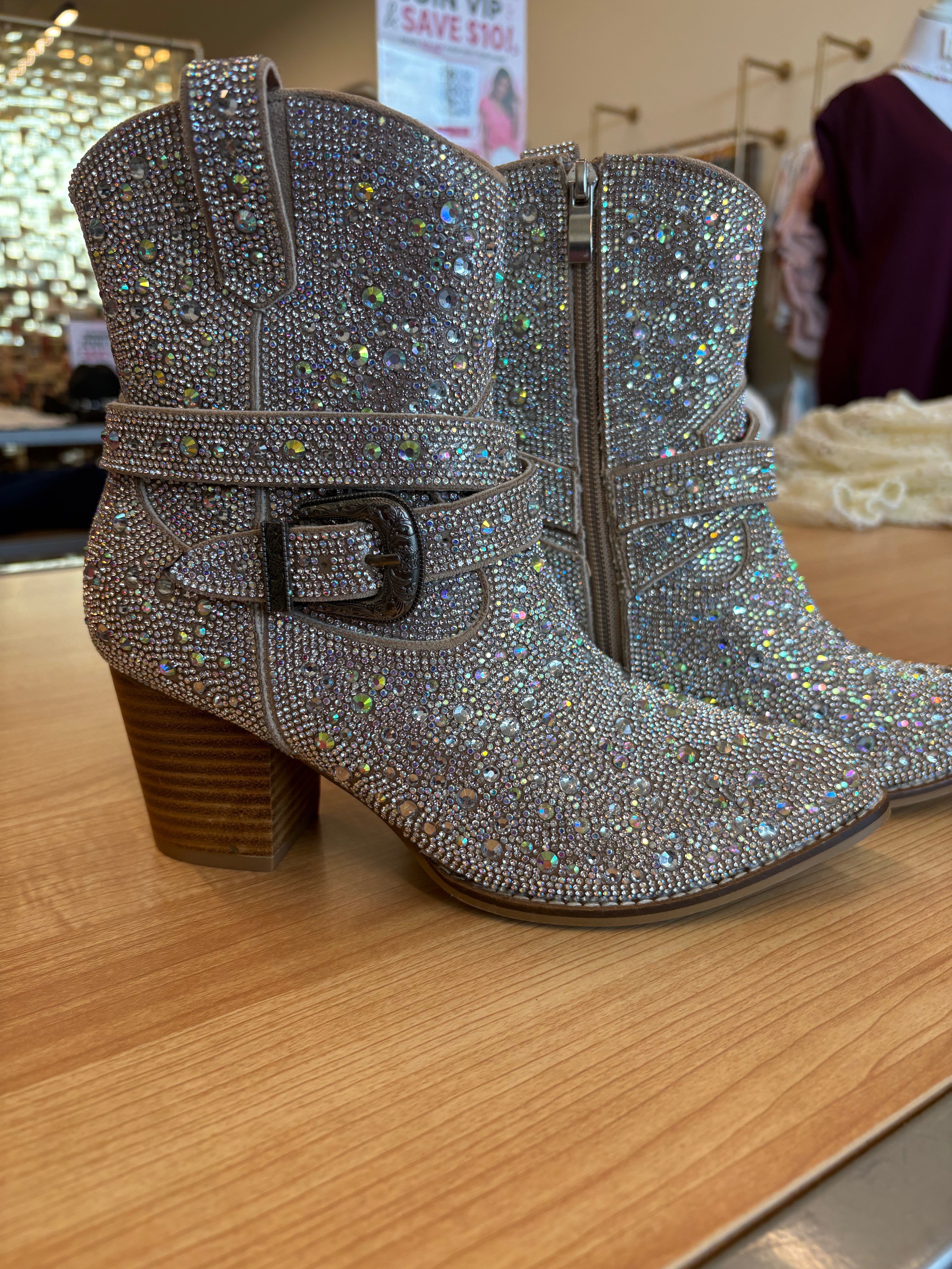 The Dolly Boots - Rhinestone Bootie