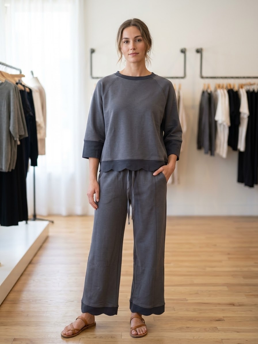Cloudknit Colorblock Raglan Sleeve Top