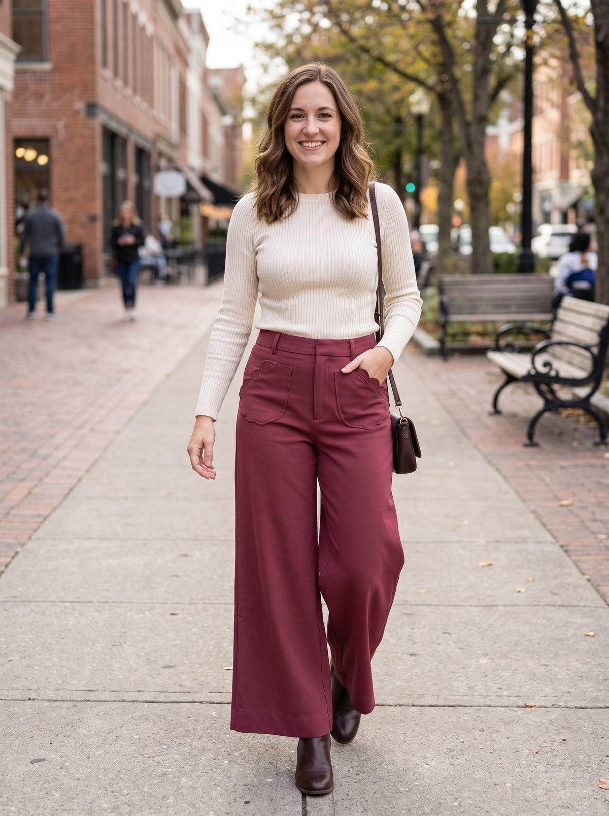 The Bordeaux Edit Pants