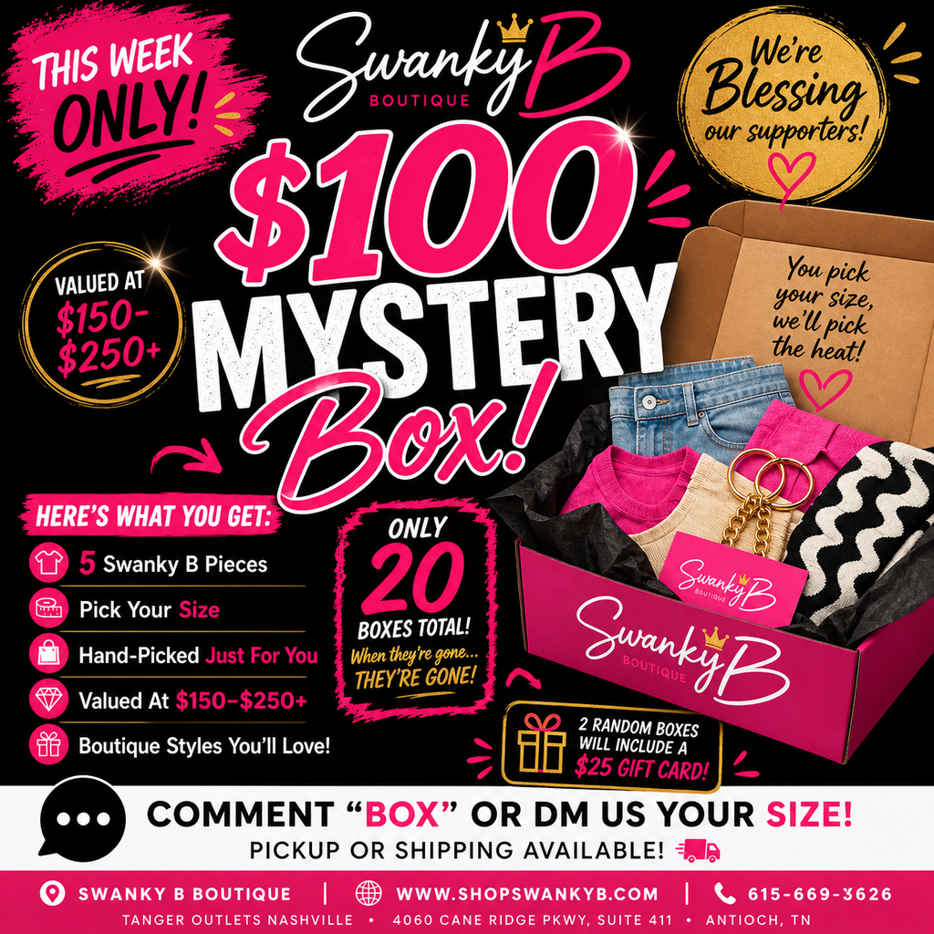 $100 Swanky B Mystery Box 🎁 (5 Items)