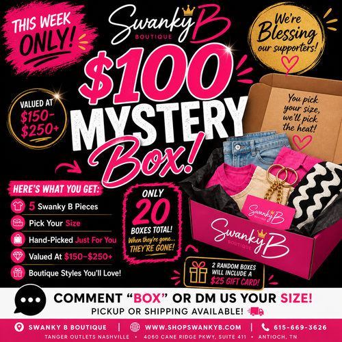 $100 Swanky B Mystery Box 🎁 (5 Items)