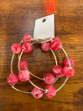 3 Row Acrylic Ball & Bar Station Bracelet