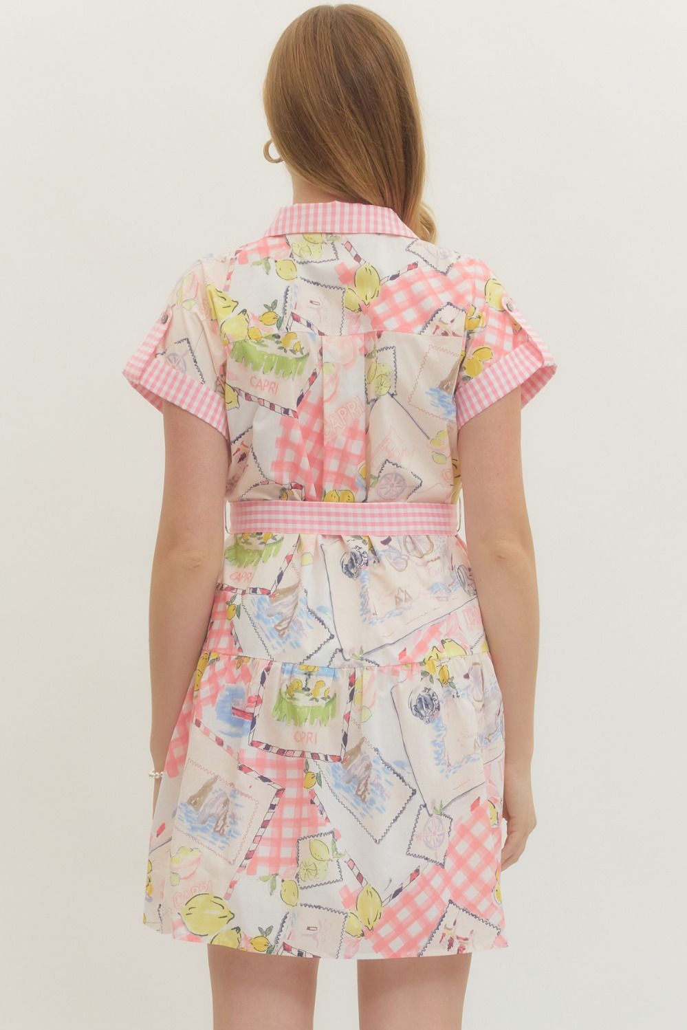 Sweet Escape Patchwork Shirt Dress