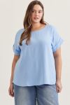 Essential Ease Rolled Sleeve Top