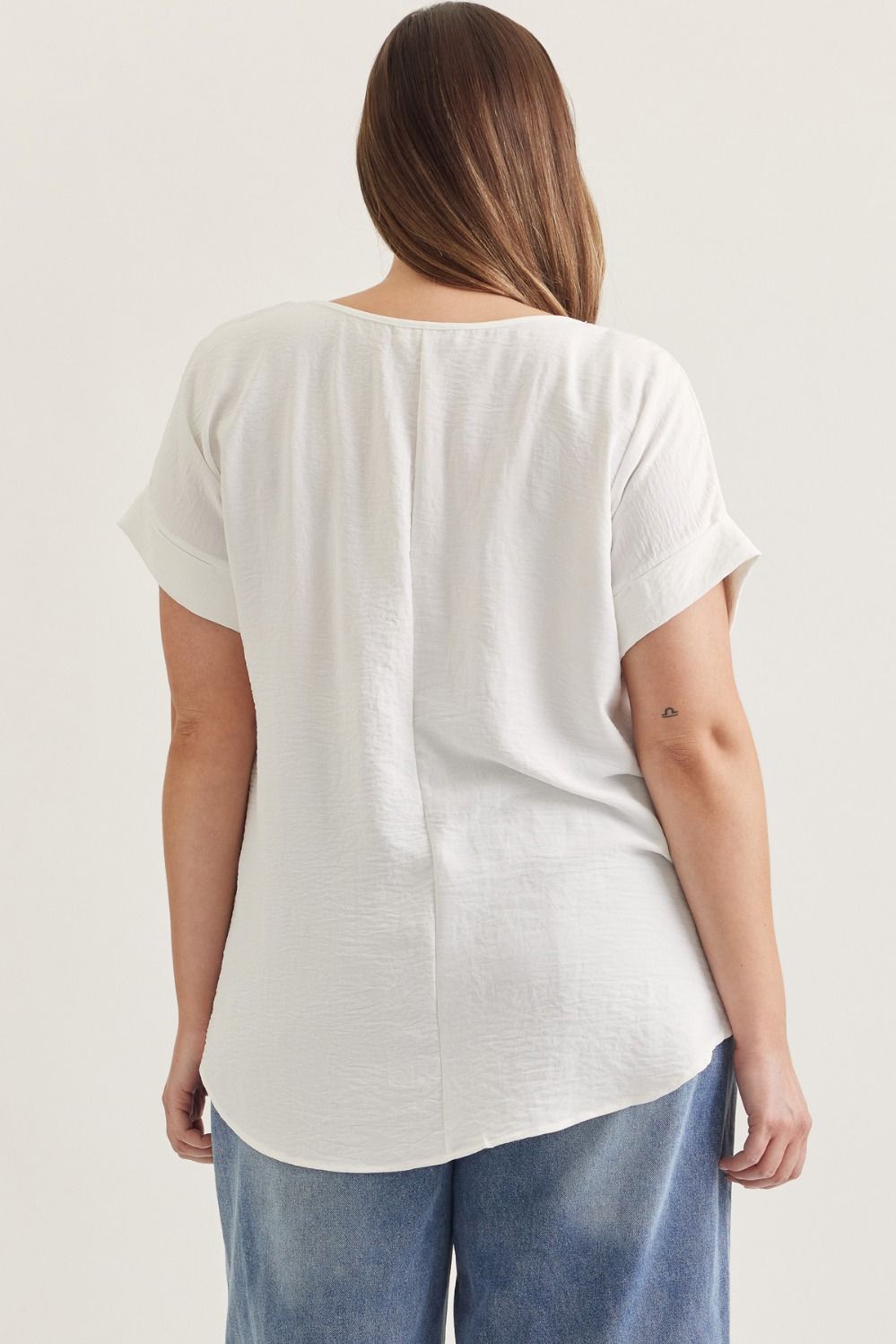 Essential Ease Rolled Sleeve Top