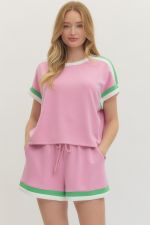 Sporty Chic Contrast Lounge Shorts