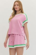 Sporty Chic Contrast Lounge Shorts