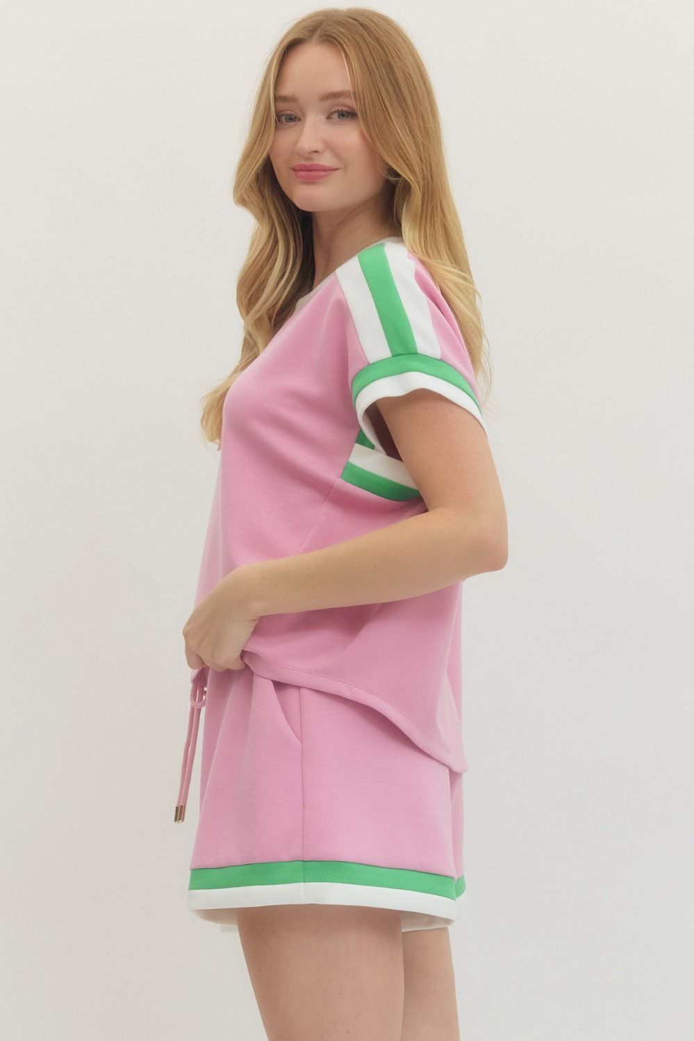 Sporty Chic Contrast Lounge Shorts