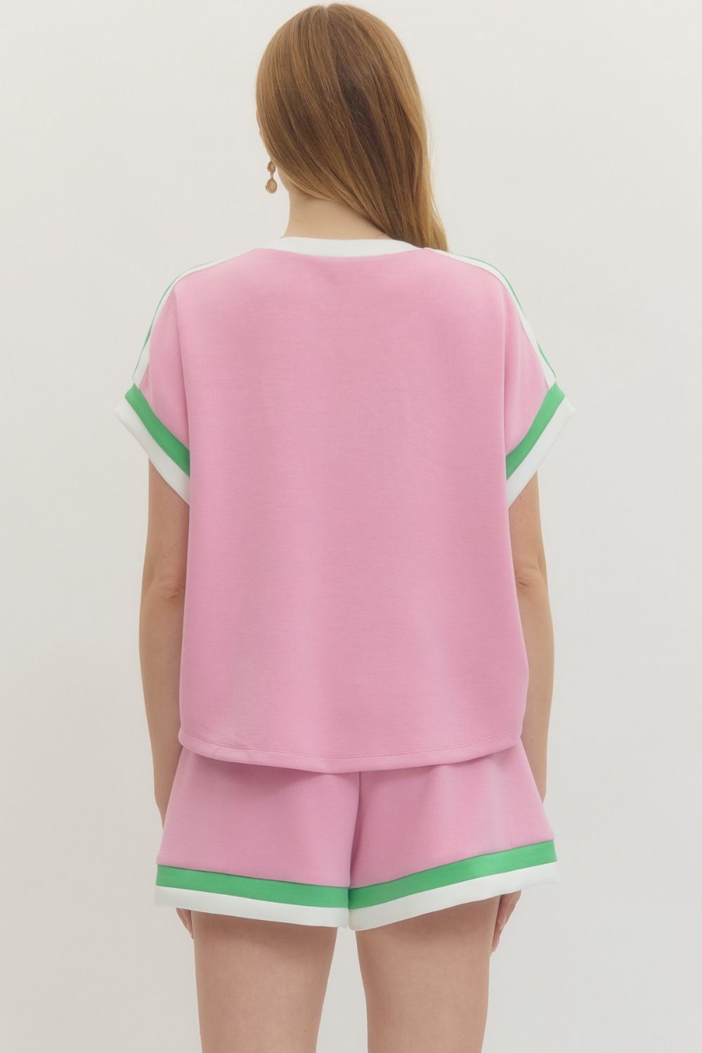 Sporty Chic Contrast Lounge Top