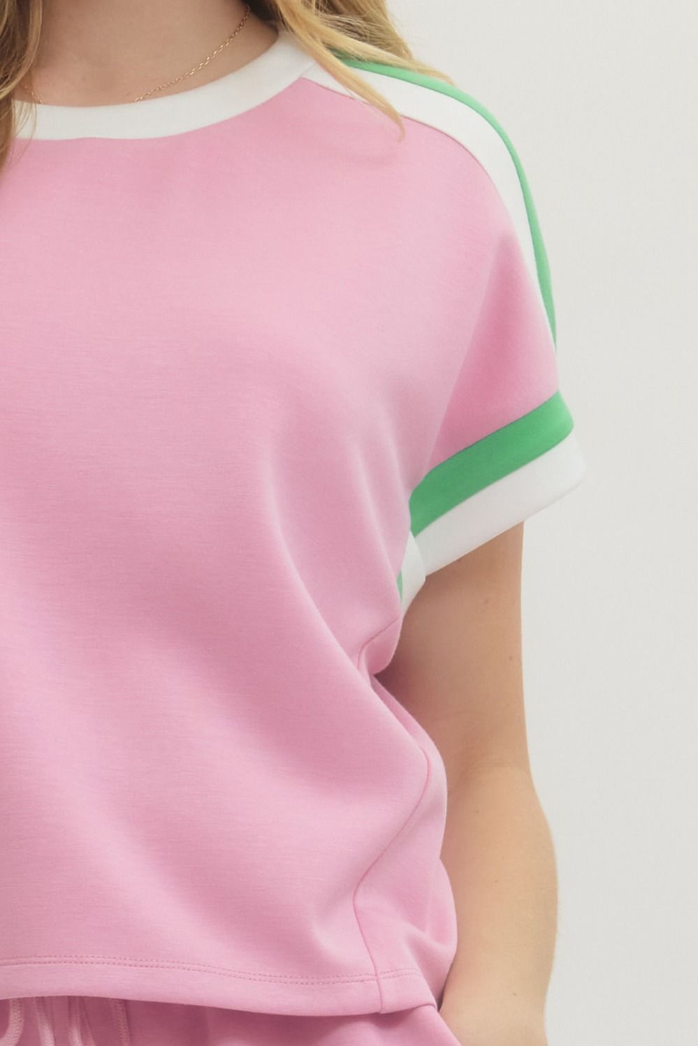 Sporty Chic Contrast Lounge Top