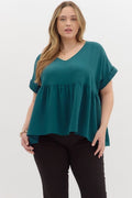 Effortless Flow Babydoll Top Plus
